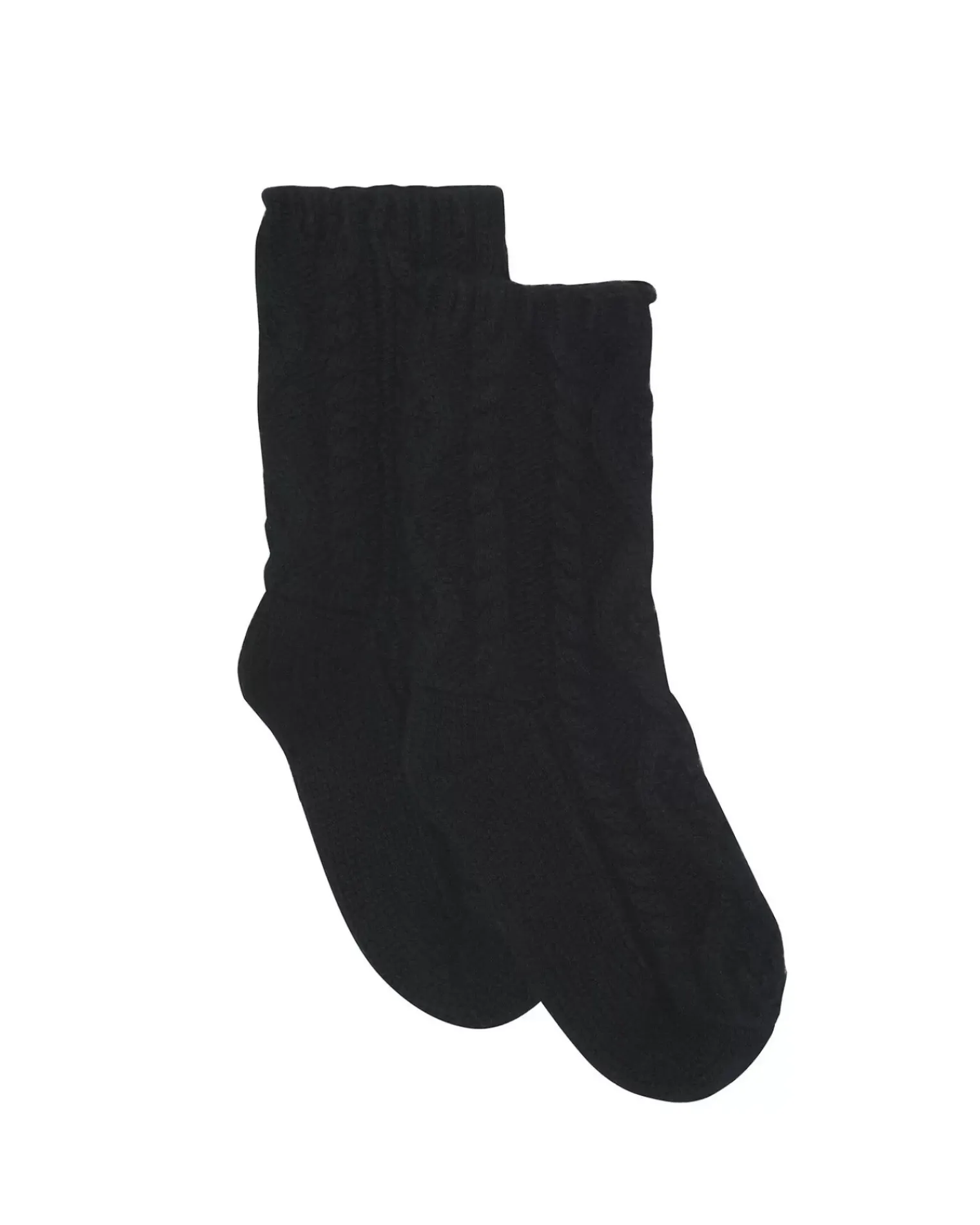 Kujten Socks & Leg Warmers>Twisted Cashmere Socks, 6-Threads Noir
