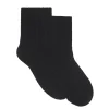 Kujten Socks & Leg Warmers>Twisted Cashmere Socks, 4-Threads Noir