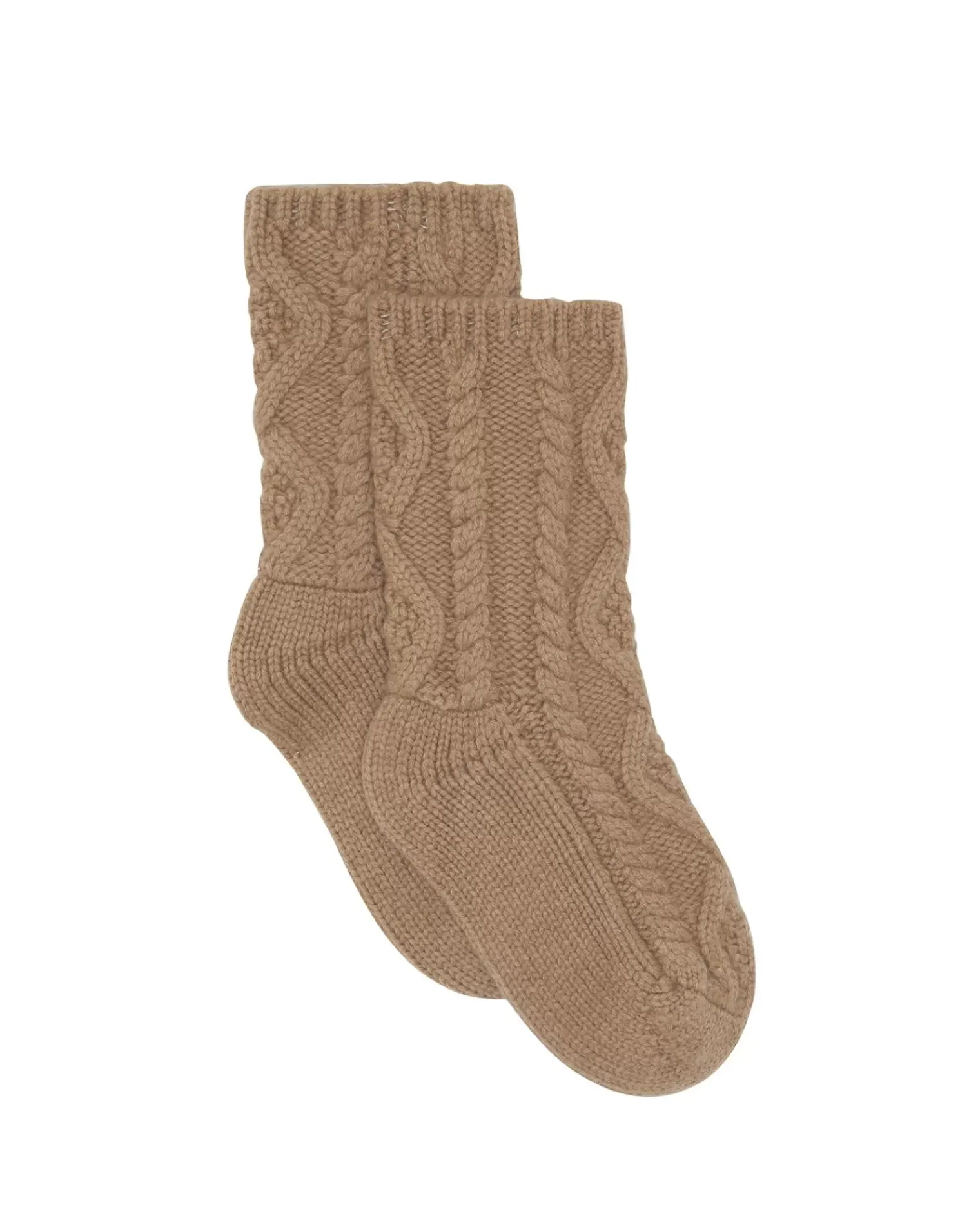Kujten Socks & Leg Warmers>Twisted Cashmere Socks, 6-Threads Camelo