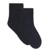Kujten Socks & Leg Warmers>Twisted Cashmere Socks, 4-Threads Bleu Marine Fonce