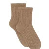 Kujten Socks & Leg Warmers>Twisted Cashmere Socks, 4-Threads Camelo
