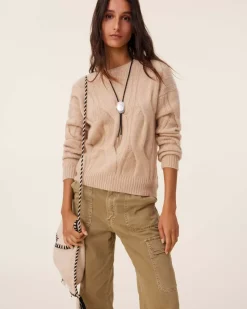 Kujten Sweaters & Sweatshirts>Twisted Round Neck Cashmere Sweater, 8-Threads Organique