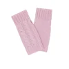 Kujten Gloves & Mittens>Twisted Short Cashmere Mittens Candy Pink