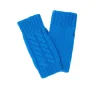Kujten Gloves & Mittens>Twisted Short Cashmere Mittens Bleu Kabalos