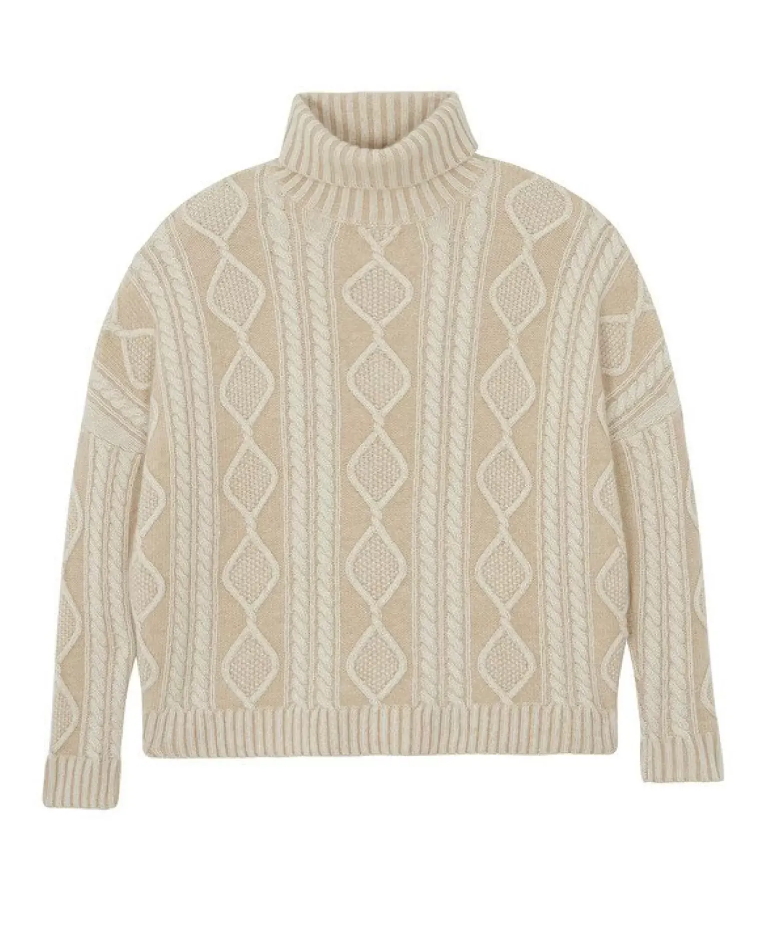 Kujten Sweaters & Sweatshirts>Twisted Turtleneck Cashmere Sweater, 4-Threads Organique