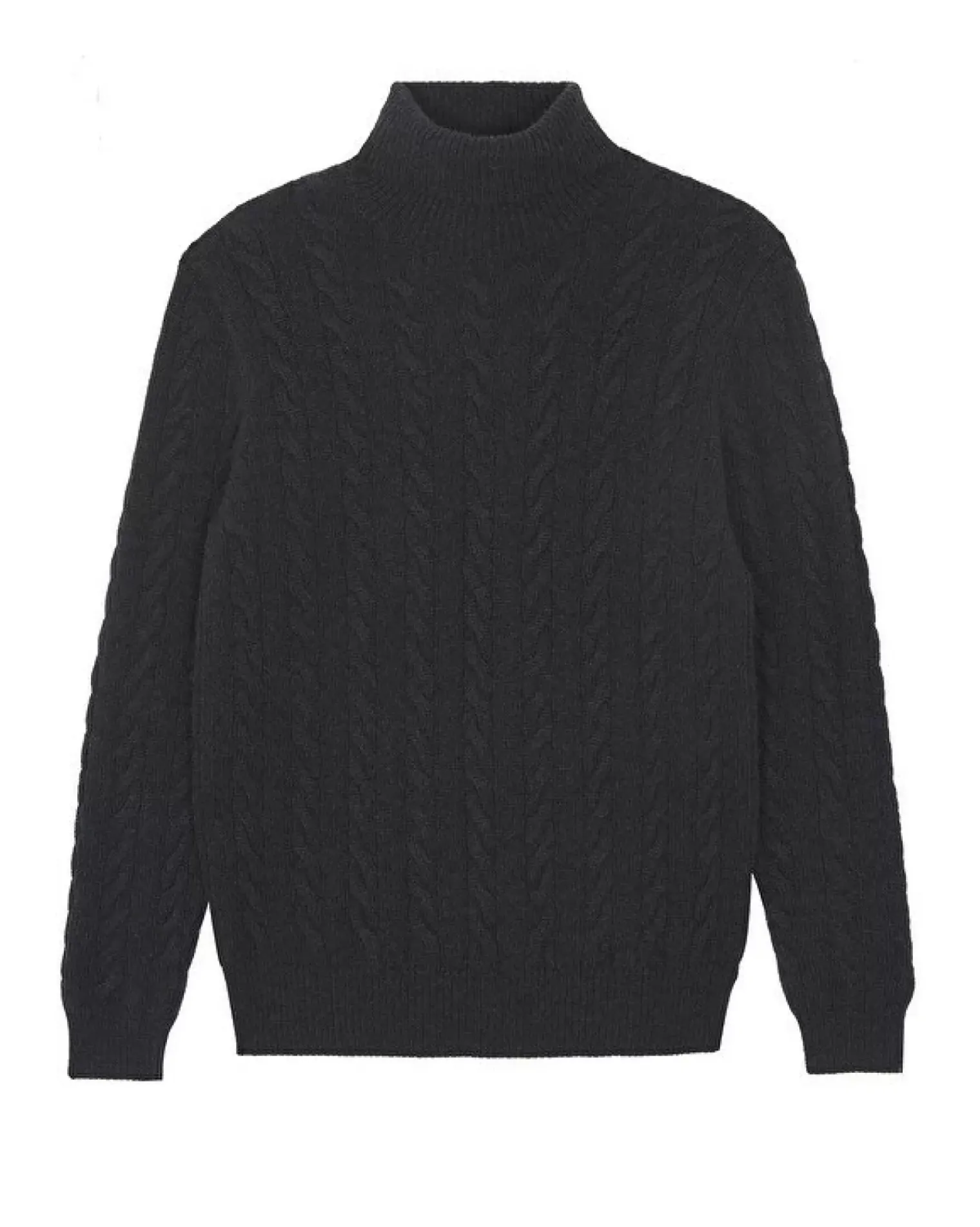 Kujten Sweaters & Sweatshirts>Twisted Turtleneck Cashmere Sweater, 8-Threads Ocean