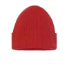 Kujten Hats & Headbands>Unisex Beanie With Cashmere Cuff, 2-Threads Rouge Tomato