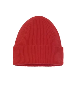 Kujten Hats & Headbands>Unisex Beanie With Cashmere Cuff, 2-Threads Rouge Tomato
