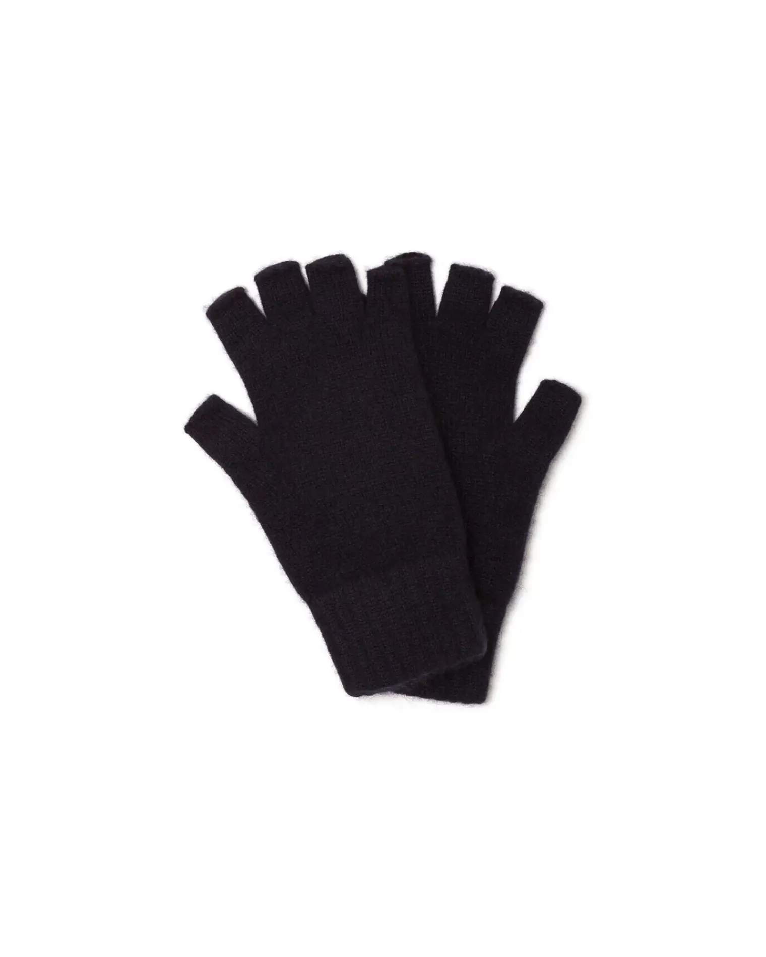 Kujten Gloves & Mittens>Unisex Cashmere Finger Mittens Bleu Marine Fonce