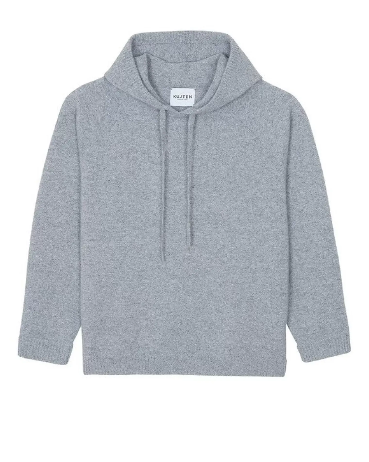 Kujten Hoodies>Unisex Hoodie Gris Mouline