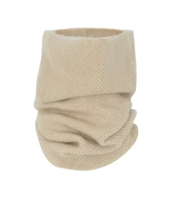 Kujten Scarves & Snoods>Unisex Moss Stitched Cashmere Snood, 6-Threads Organique