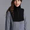 Kujten Scarves & Snoods>Unisex Plain Cashmere Snood Noir
