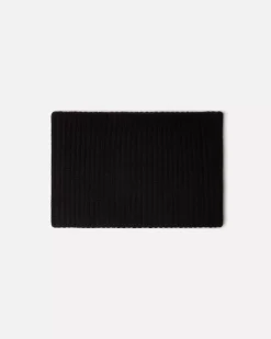 Kujten Scarves & Snoods>Unisex Plain Colored Cashmere Collar Noir