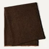 Kujten Scarves & Snoods>Unisex Woven Cashmere Scarf Marron Epice