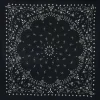 Kujten Scarves & Snoods>Very Large Cashmere Bandana, 2-Threads Noir