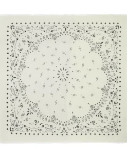 Kujten Scarves & Snoods>Very Large Cashmere Bandana, 2-Threads Blanc