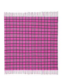 Kujten Scarves & Snoods>Very Large Fringed Bandana Gris Flanelle