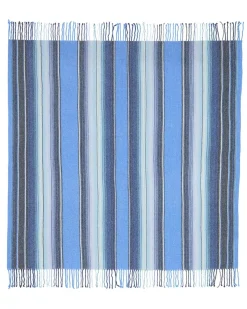 Kujten Scarves & Snoods>Very Large Fringed Bandana Bleu Jeans