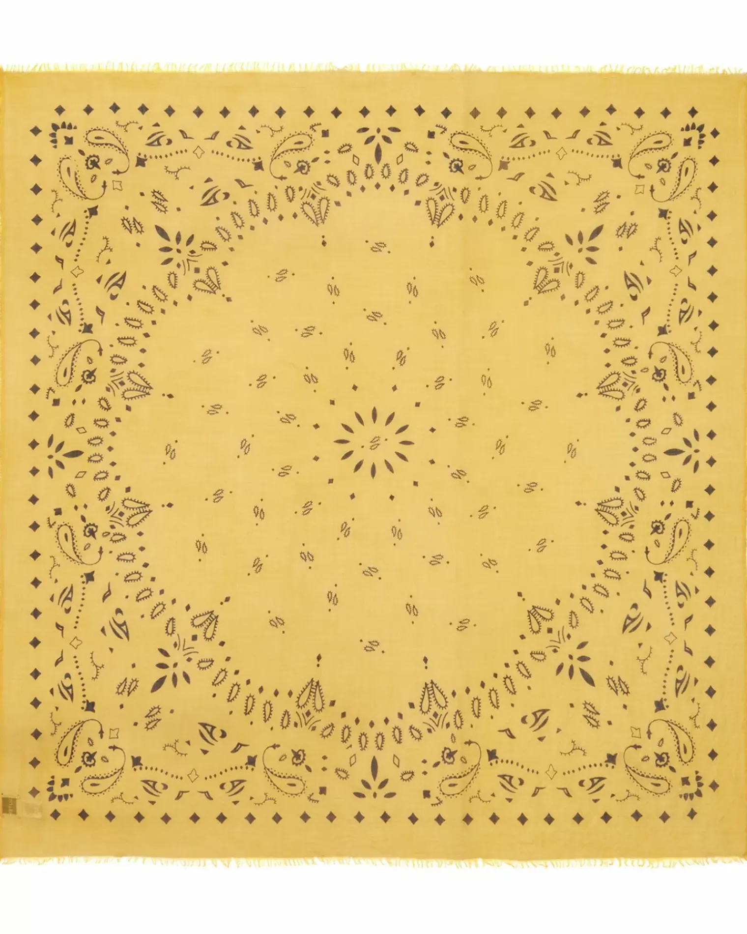 Kujten Scarves & Snoods>Very Large Light Weight Cashmere Bandana, 2-Threads Marigold