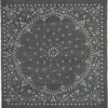 Kujten Scarves & Snoods>Very Large Light Weight Cashmere Bandana, 2-Threads Noir