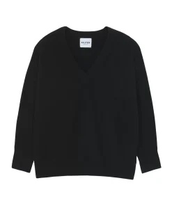 Kujten Sweaters & Sweatshirts>V-Neck Cashmere Sweater Noir