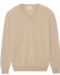 Kujten Sweaters & Sweatshirts>V-Neck Long Sleeves Cashmere Sweater Organique