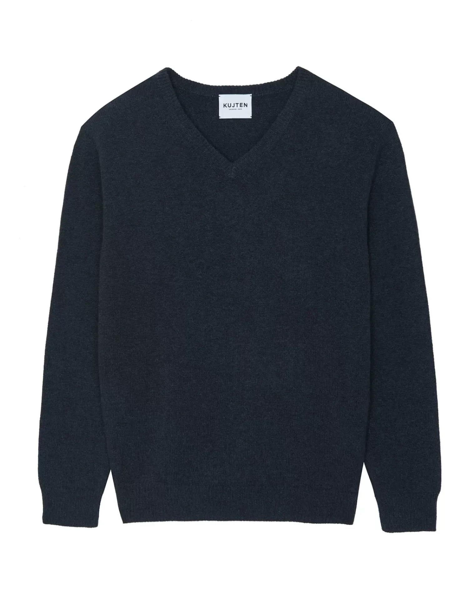 Kujten Sweaters & Sweatshirts>V-Neck Long Sleeves Cashmere Sweater Ocean