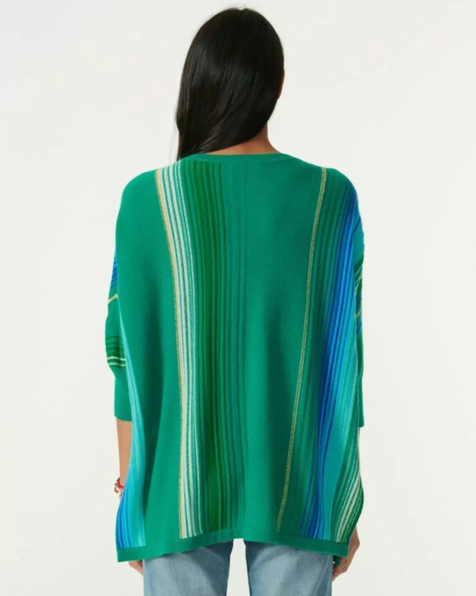 Kujten Sweaters & Sweatshirts>V-Neck Oversize Cashmere Sweater Vert Jade
