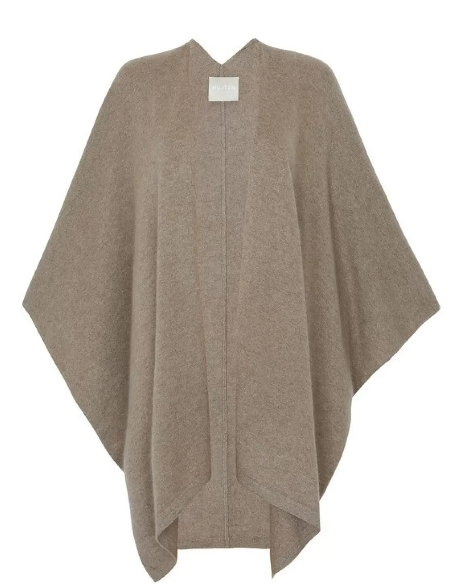 Kujten Capes & Ponchos>Woman Cashmere Cape Beige Taupe