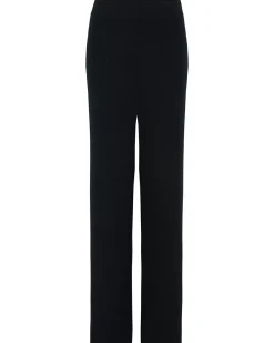 Kujten Pants & Shorts>Woman Ribbed Cashmere Trousers Noir