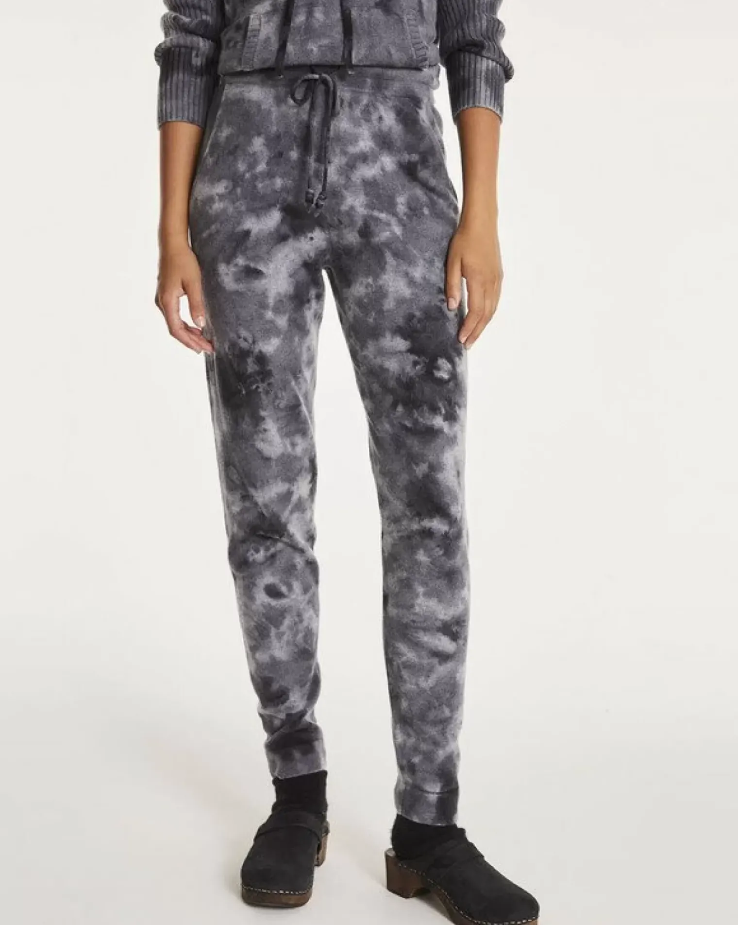 Kujten Joggings & Leggings>Women Bleached Cashmere Jogging Gris Flanelle
