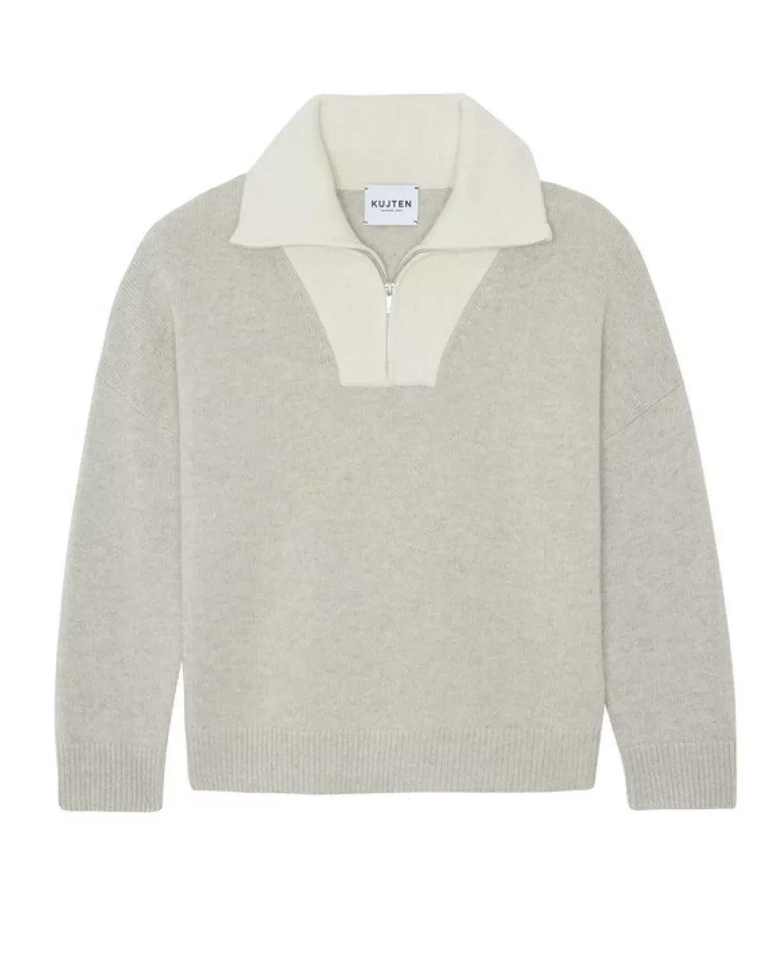 Kujten Sweaters & Sweatshirts>Women Cashmere Contrasted Sweater Avoine