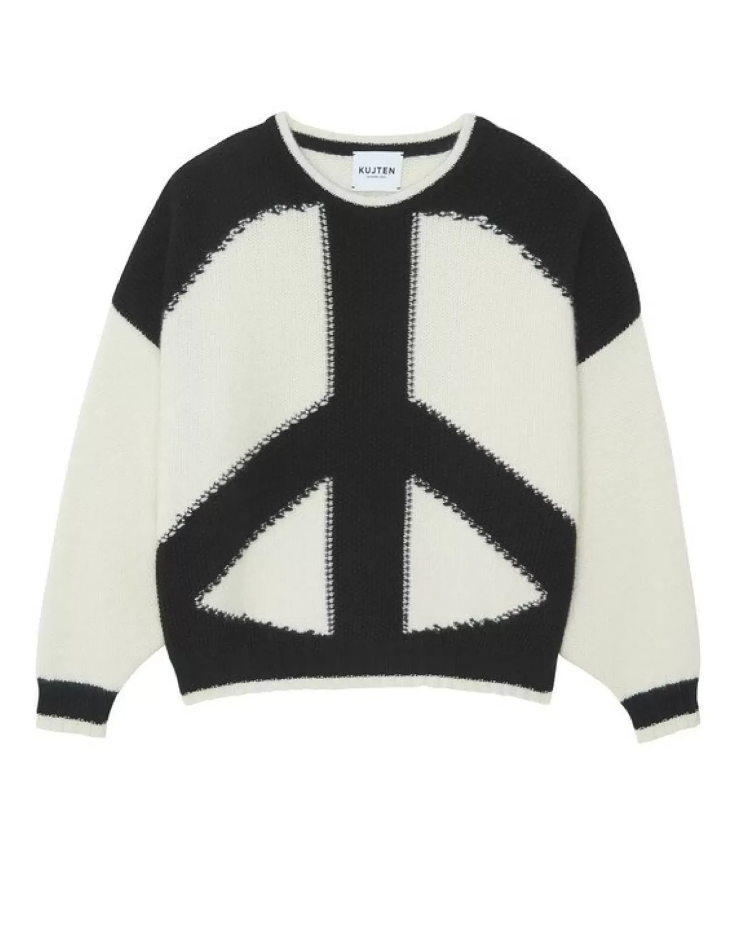 Kujten Sweaters & Sweatshirts>Women Cashmere Cropped Sweater Noir