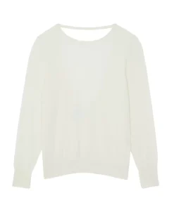 Kujten Sweaters & Sweatshirts>Women Cashmere Halter Neck Sweater Blanc
