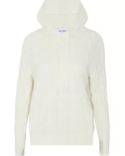 Kujten Hoodies>Women Cashmere Hoodie Blanc