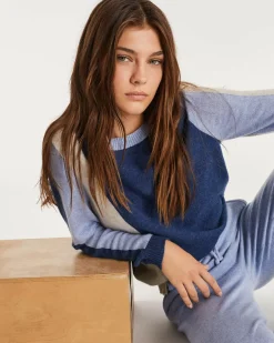 Kujten Joggings & Leggings>Women Cashmere Jogging Bleu Jeans