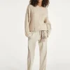 Kujten Capes & Ponchos>Women Cashmere Poncho With Hood Organique Mouline