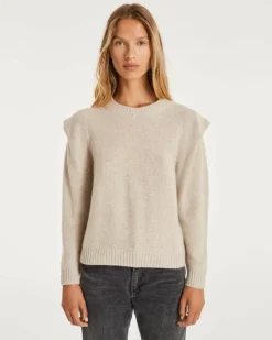 Kujten Sweaters & Sweatshirts>Women Cashmere Round Neck Sweater Avoine