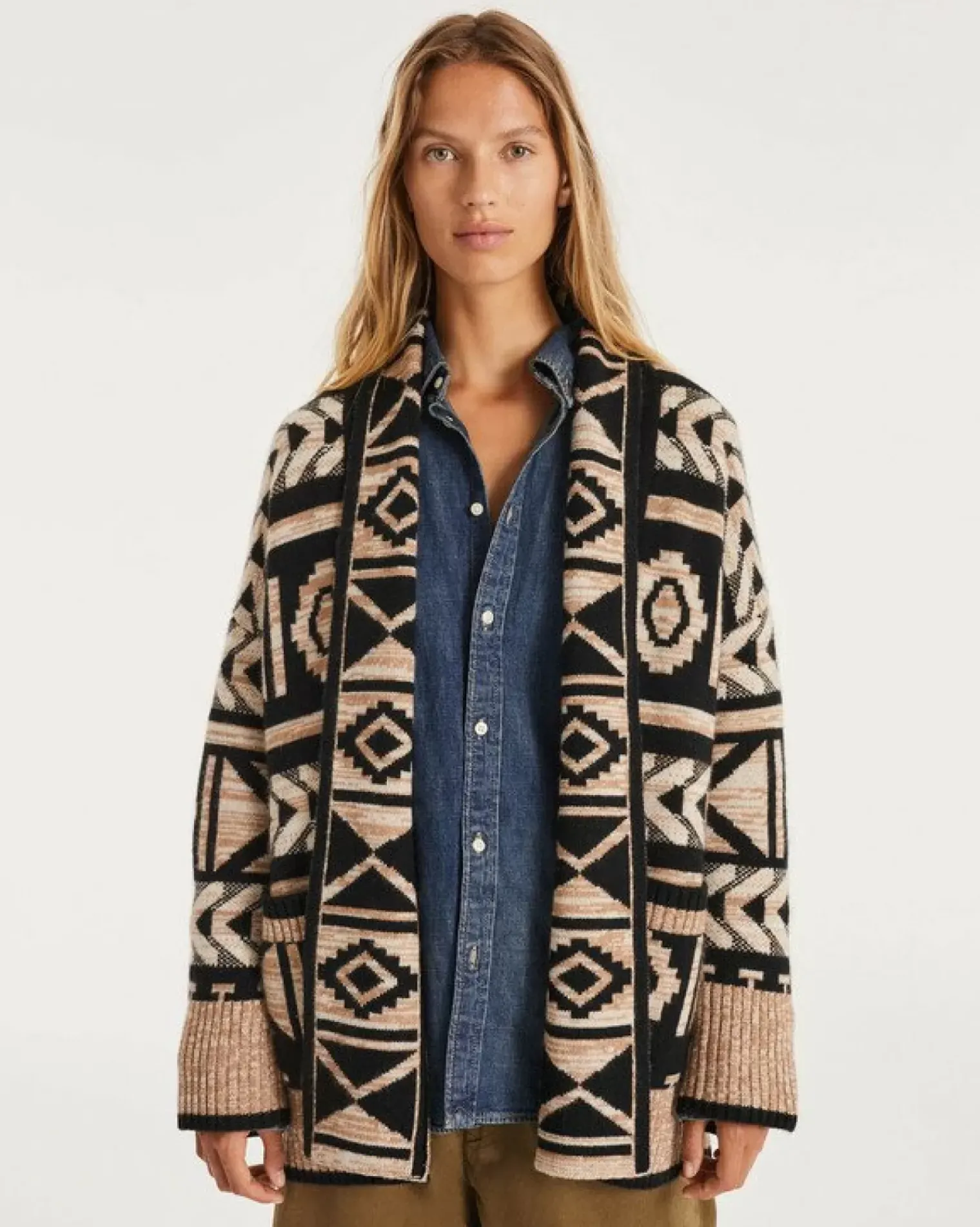 Kujten Jackets & Vests>Women Cashmere Shawl Collar Jacket Camelo