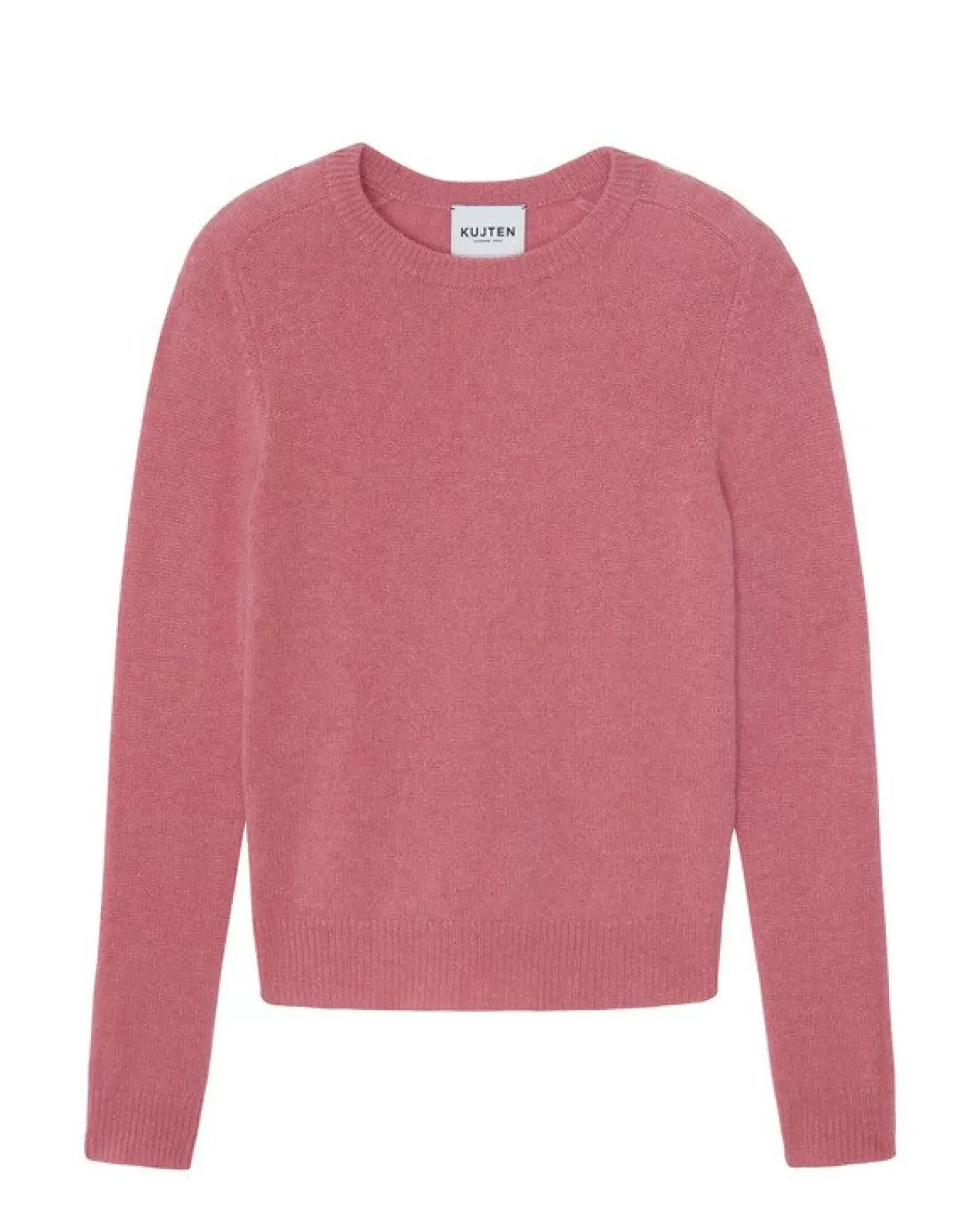 Kujten Sweaters & Sweatshirts>Women Long Sleeve Cashmere Sweater Rose Chine