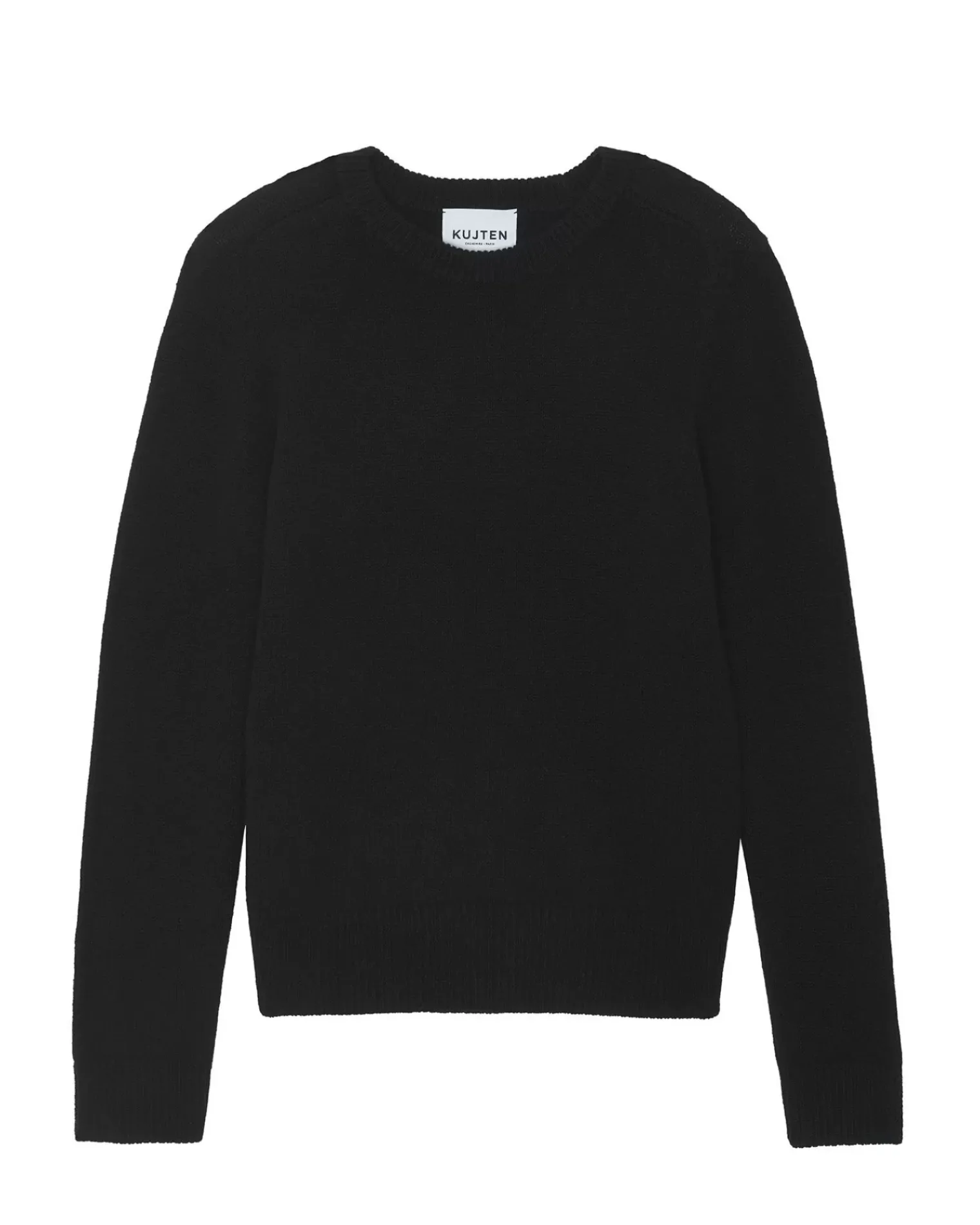 Kujten Sweaters & Sweatshirts>Women Long Sleeve Cashmere Sweater Noir