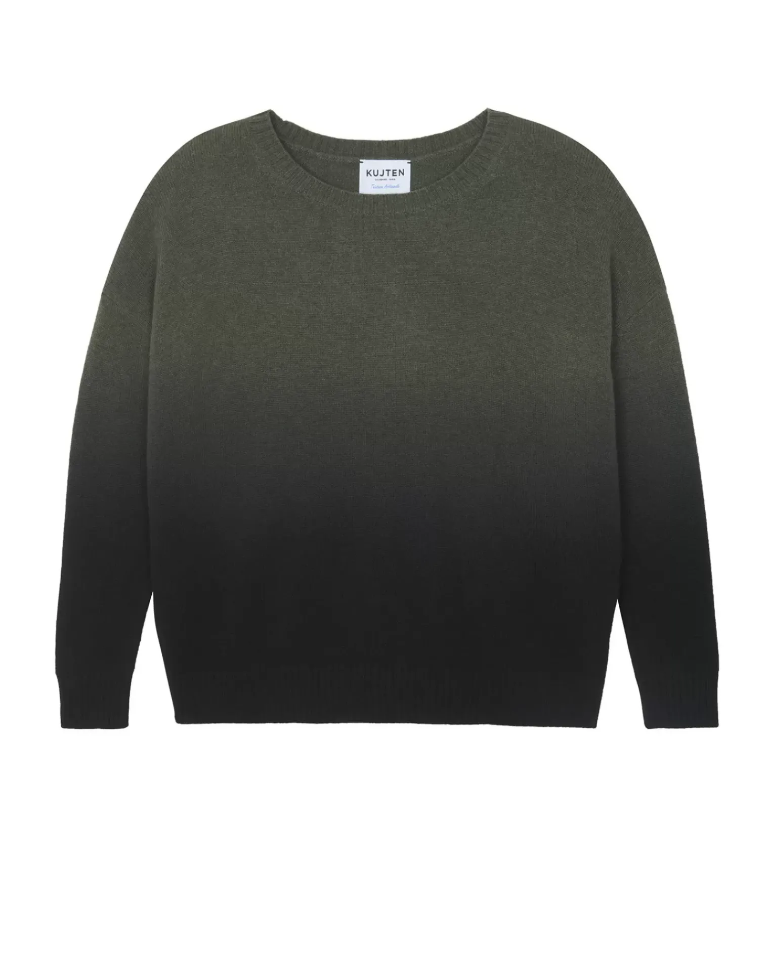 Kujten Sweaters & Sweatshirts>Women Oversized Cashmere Sweater Kaki Fonce
