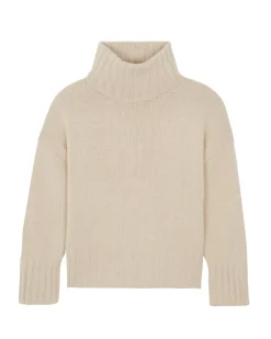 Kujten Sweaters & Sweatshirts>Women Oversized Cashmere Sweater, 10-Threads Organique