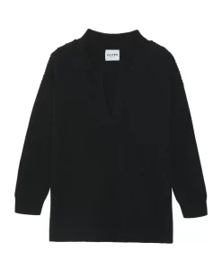 Kujten Sweaters & Sweatshirts>Women Oversized Cashmere Sweater Noir