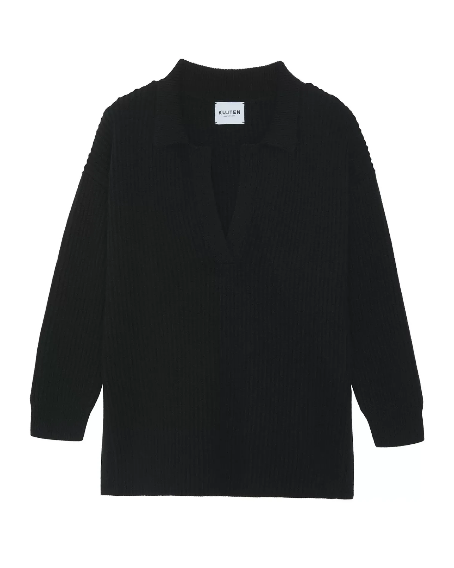 Kujten Sweaters & Sweatshirts>Women Oversized Cashmere Sweater Noir