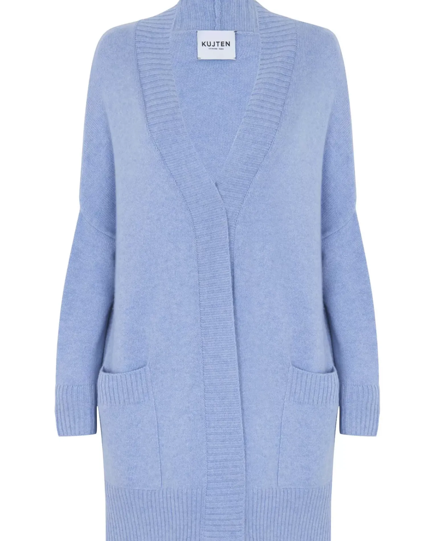 Kujten Jackets & Vests>Women Oversized Cashmere Cardigan, 4-Threads Jeans