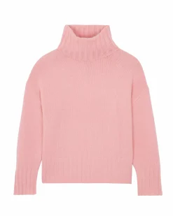 Kujten Sweaters & Sweatshirts>Women Oversized Cashmere Sweater, 10-Threads Kaki Vert
