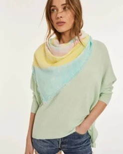 Kujten Sweaters & Sweatshirts>Women Oversized V-Neck Cashmere Sweater Jade