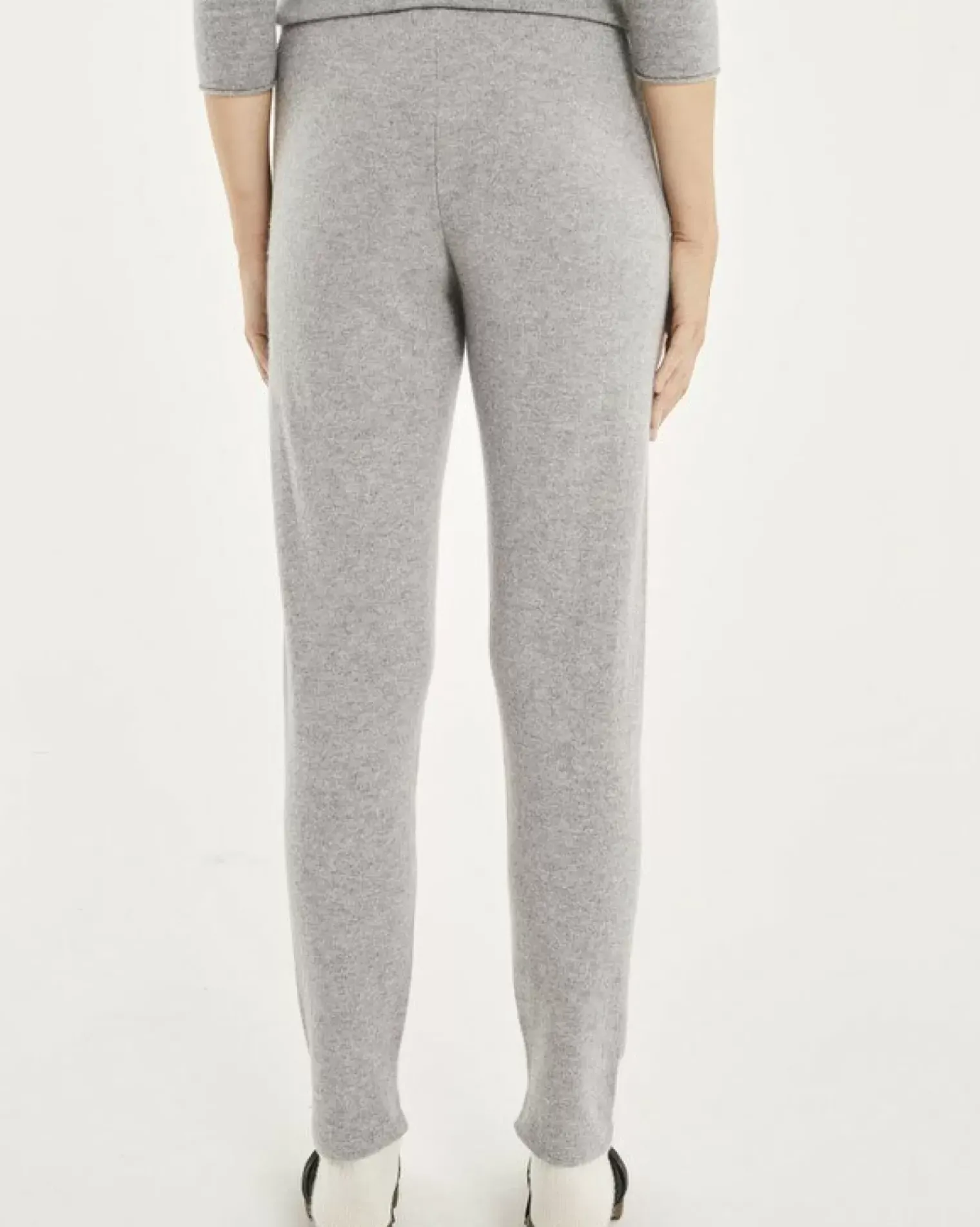 Kujten Joggings & Leggings>Women Plain Cashmere Jogging Gris Chine