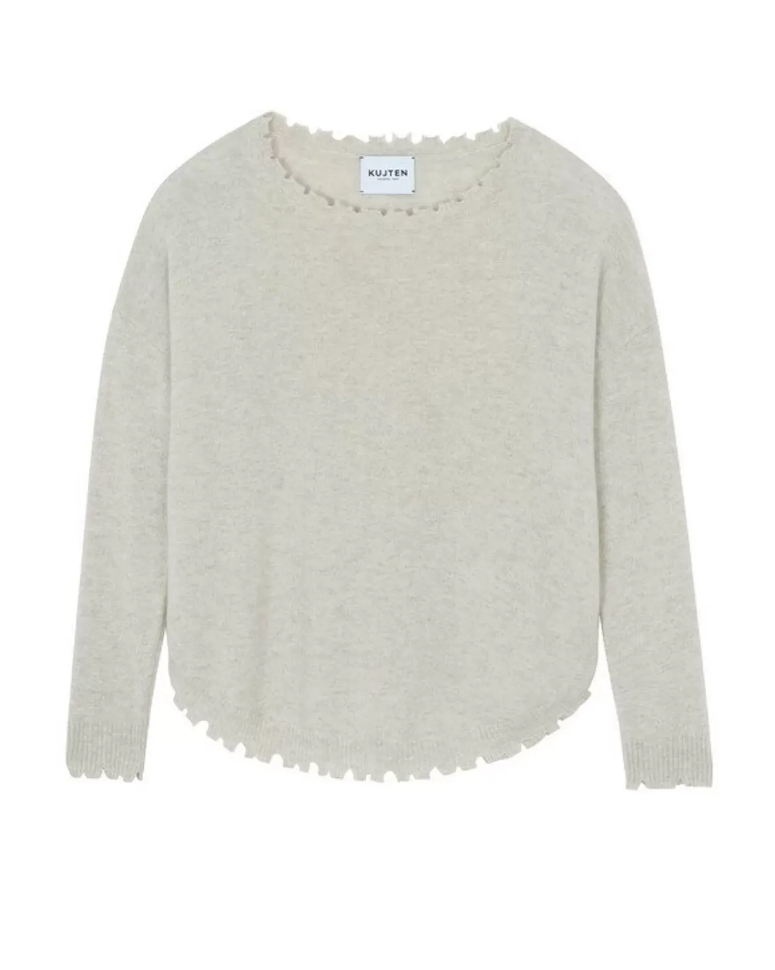 Kujten Sweaters & Sweatshirts>Women Round Neck Cashmere Sweater Avoine
